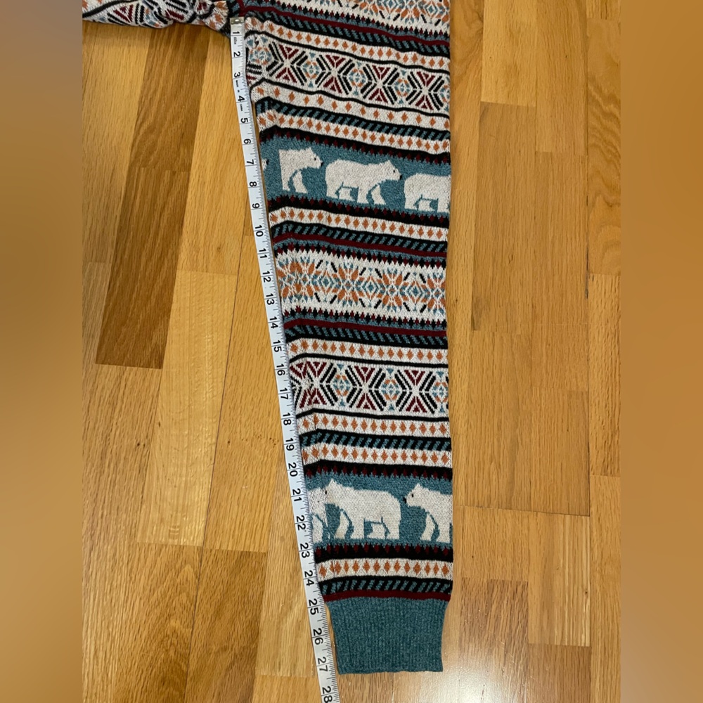 American Eagle Knit Polar Bear Print Leggings Size Large - Picture 11 of 11